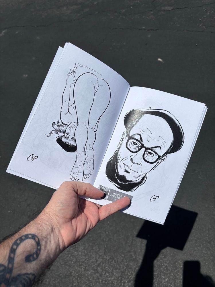 Printer proof of Beatniks! art zine