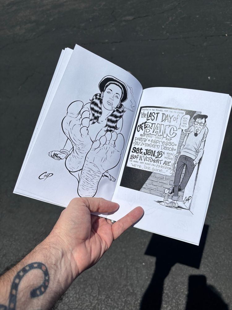 Printer proof of Beatniks! art zine