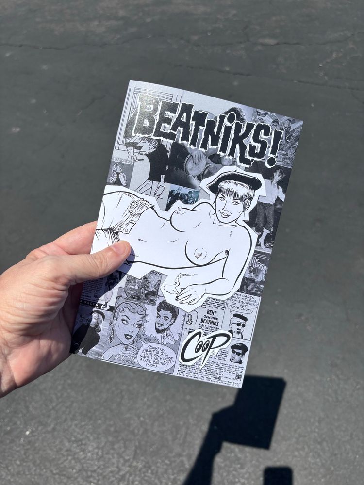 Printer proof of Beatniks! art zine