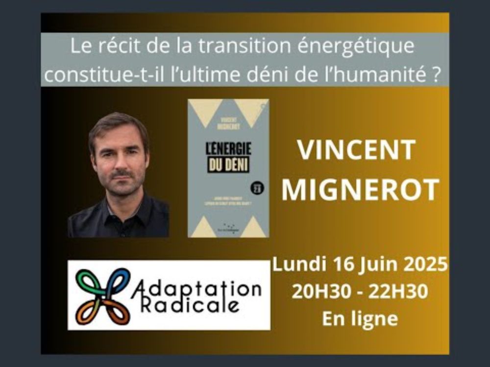 (audio) Le récit de la transition énergétique constitue-t-il l'ultime défi de l'humanité ?
