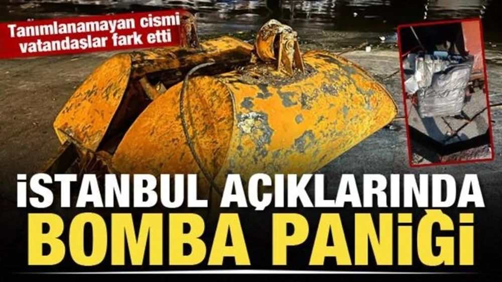 Arnavutköy açıklarında tanımlanamayan cismin içinde bomba bulundu