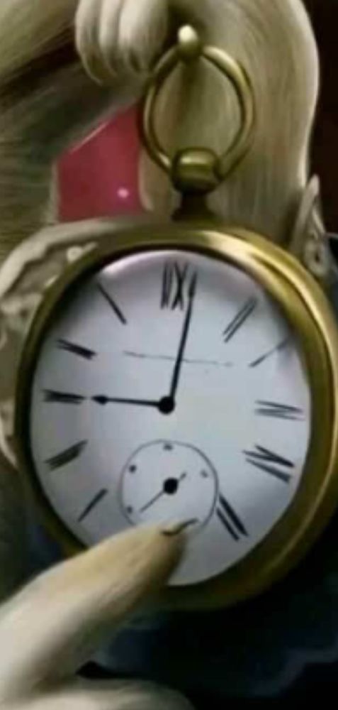 A clock with gibberish instead of numbers because ai is trash and only used by absolute fucking losers who have nothing to offer society except their own death. 