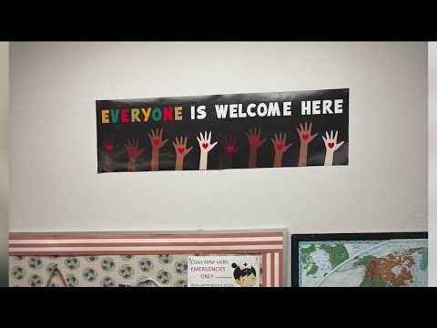 Idaho teacher ordered to remove "Everyone is welcome here" sign from classroom