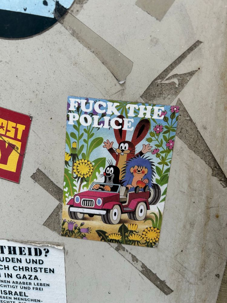 Fuck the police sticker 