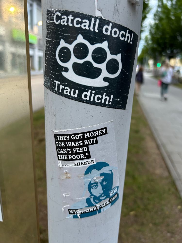 Anti catcall sticker