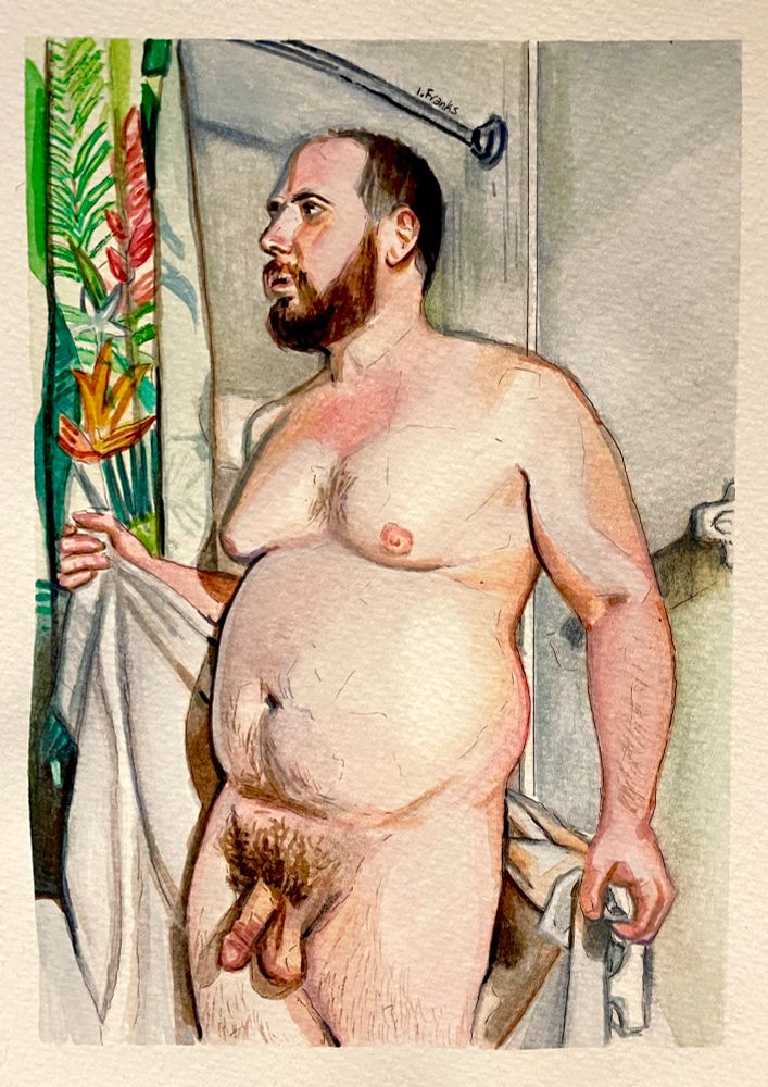 Watercolor self portrait