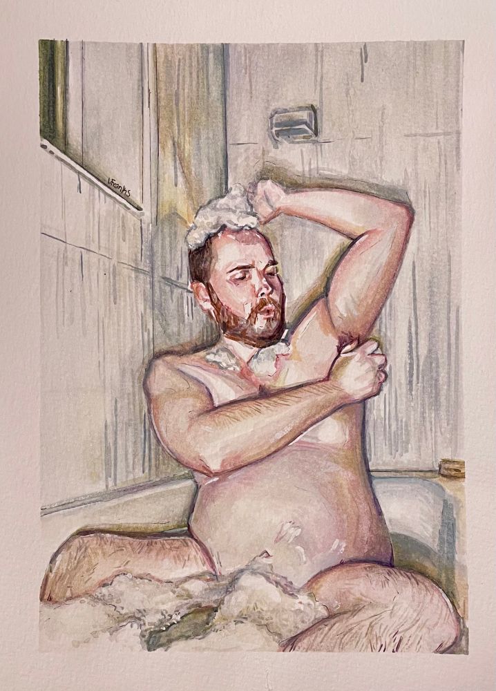 Nude self portrait