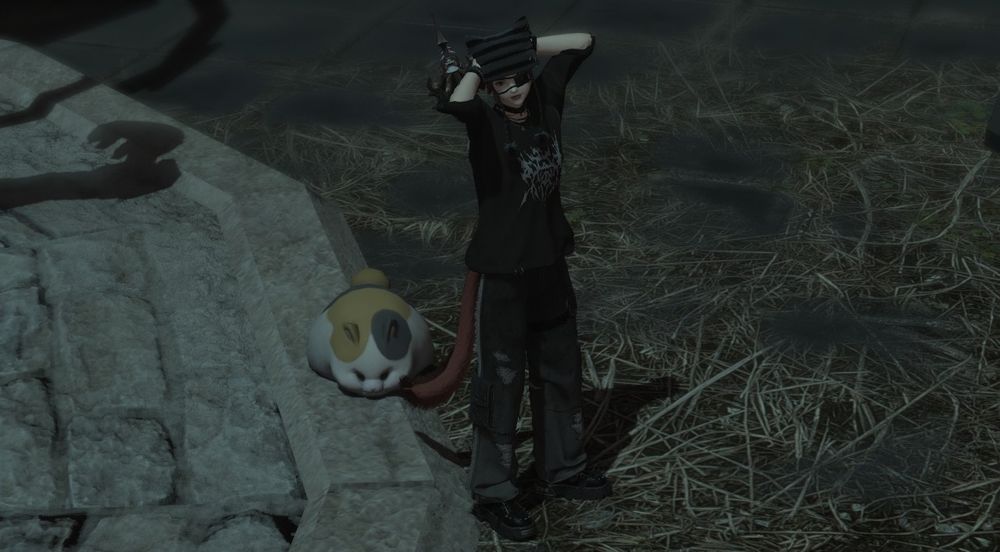 my ffxiv character in the alternative attire 