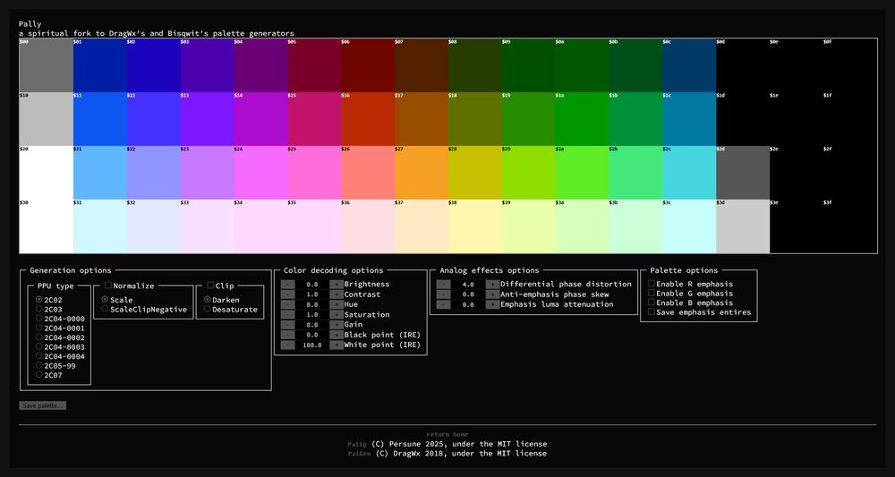 website interface of Pally.