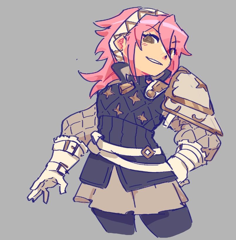 Coloured sketch of Soleil from Fire Emblem Fates