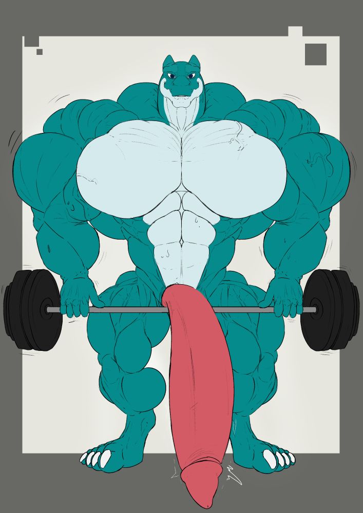 big dragon lifting with his hyper muscle
characters belong to @zephis.bsky.social
