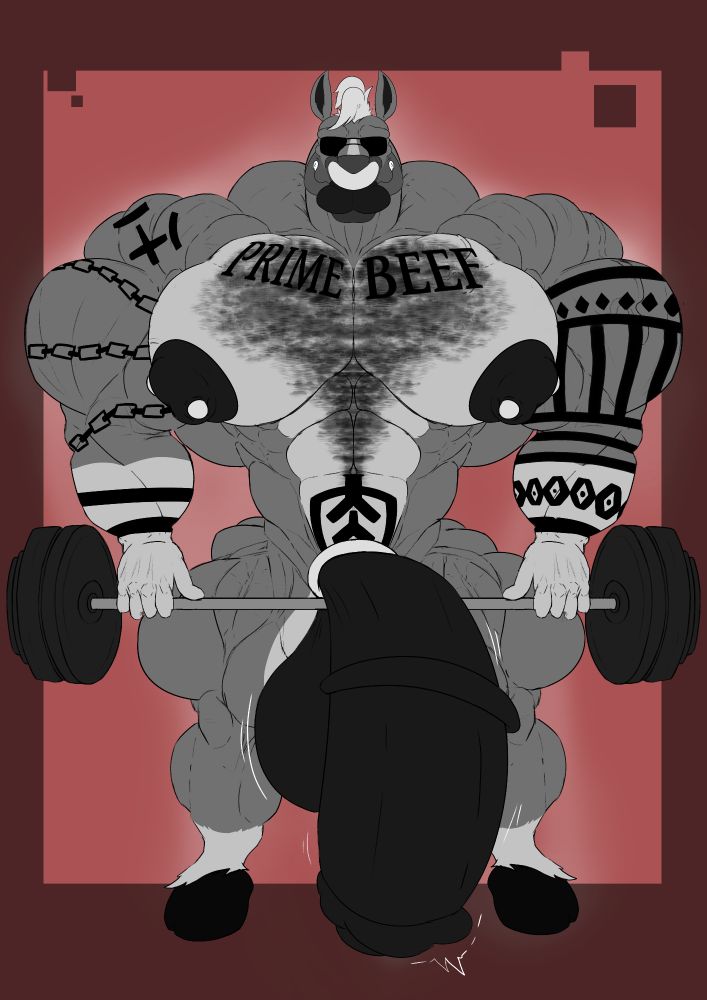 big horse lifting with his hyper muscle
characters belong to @fuckmei.bsky.social