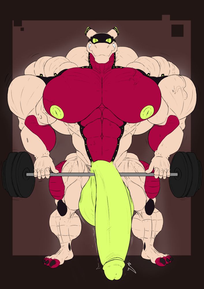 big synth lifting with his hyper muscle
characters belong to @lukescales.bsky.social