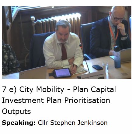Cllr Jenkinson summing up his position on the amendments by other parties