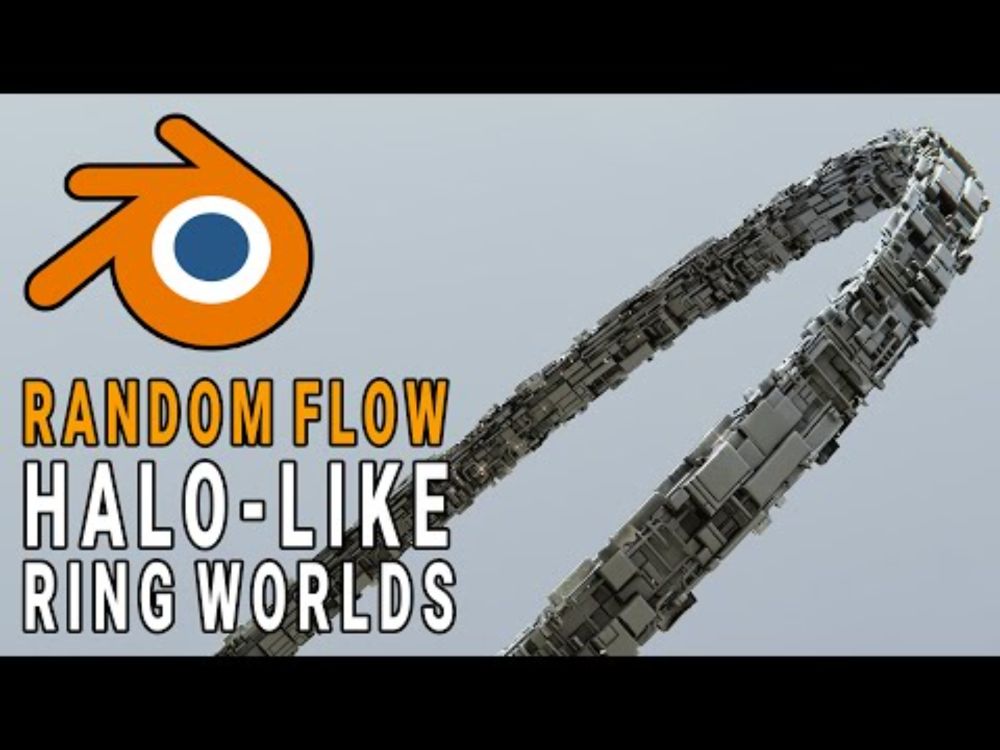 Modeling Halo-Like Ring Worlds! #b3d