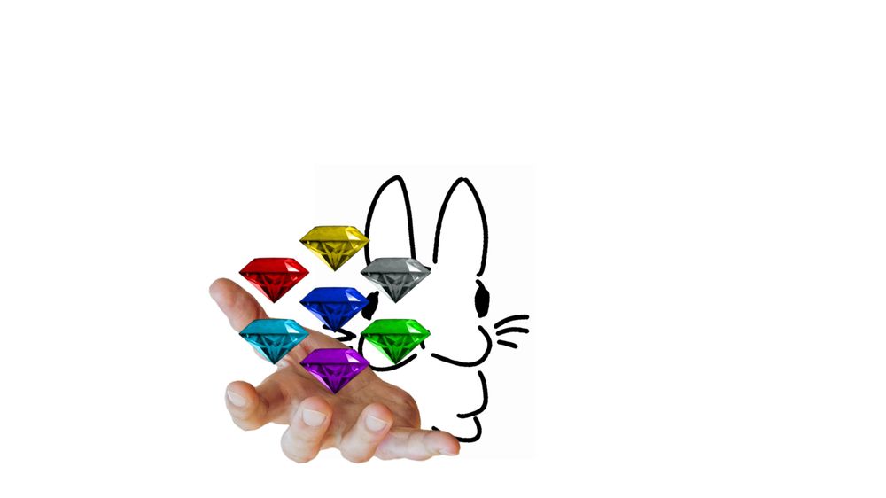 Slungus with a human hand reached out holding all seven of the Chaos Emeralds. 