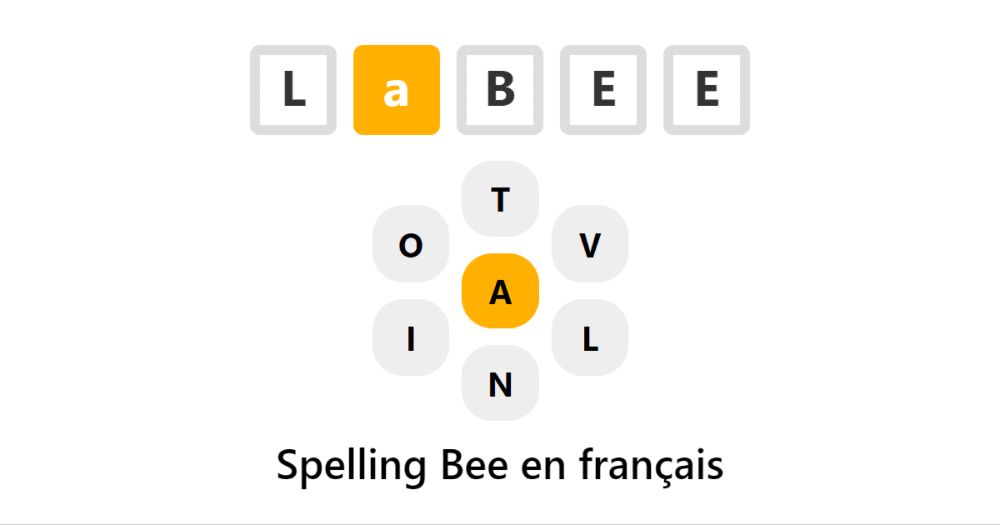 LaBEE - Spelling Bee en français