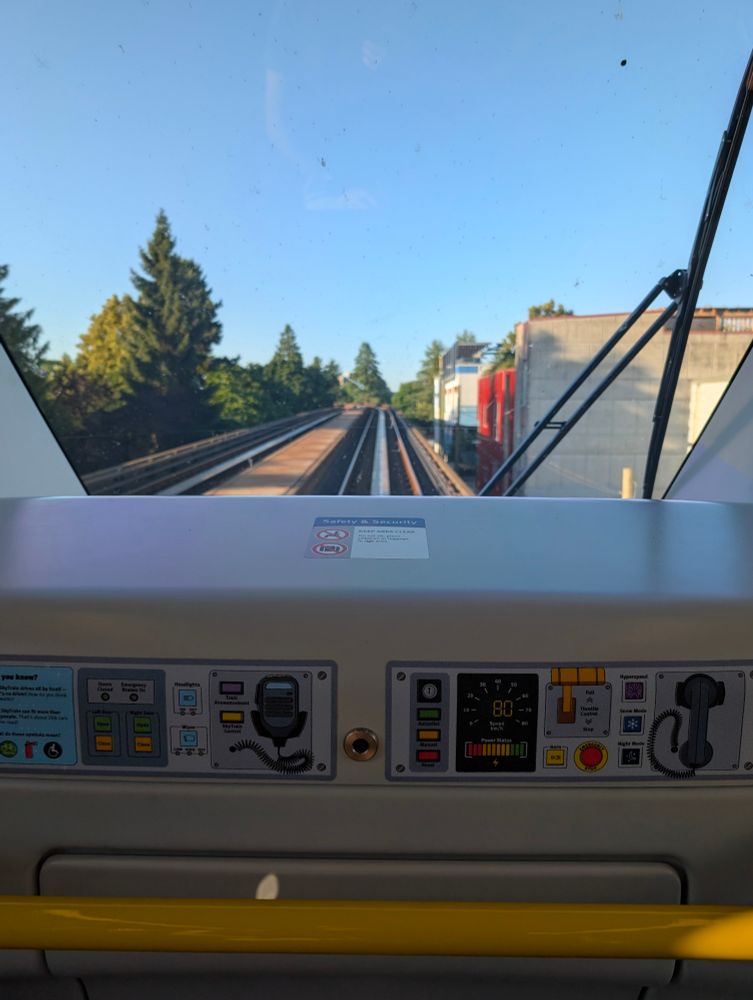 the pretend controls decals at the front of the new Mark V SkyTrain. I was equally excited for Night Mode and Hyperspeed