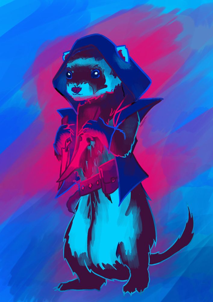 Ferret as a Dungeons and Dragons class, rogue