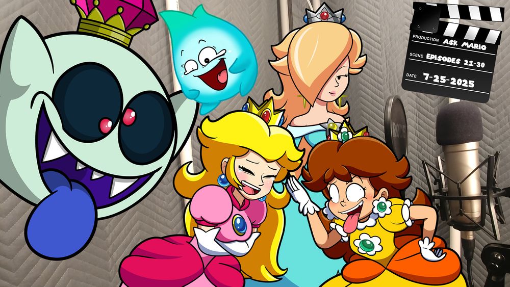 King Boo, Lumalee, Peach, Rosalina, and Daisy all being goofs X3