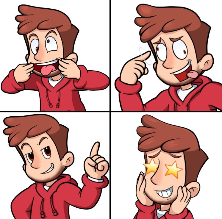 An ugly guy making ugly faces.