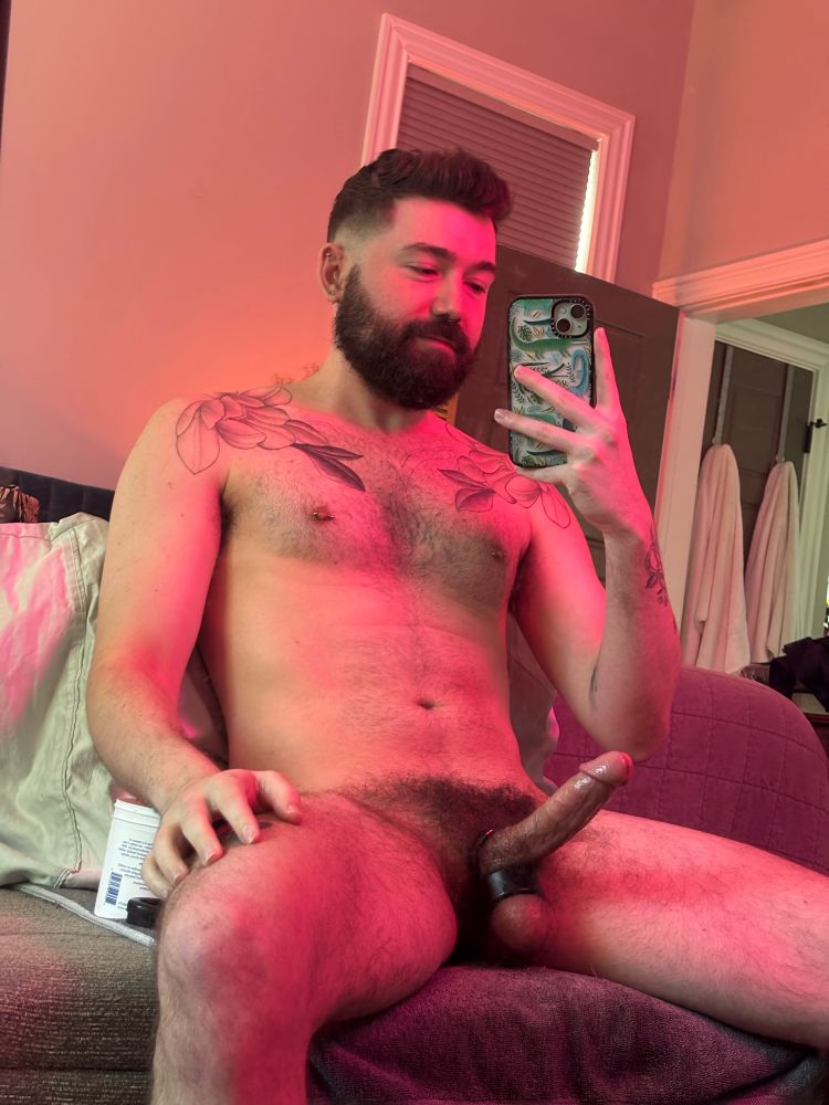 Naked pic of me showing off my rock hard penis and my new haircut 
