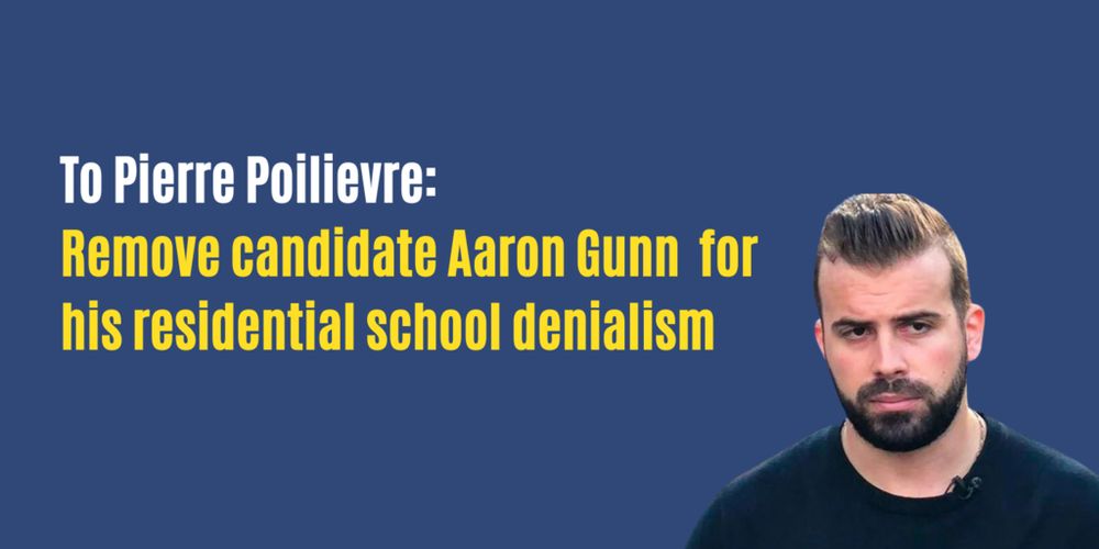 Remove Aaron Gunn for his residential school denialism