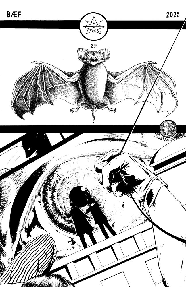 Black and white version of the previous image (scan of the inks)