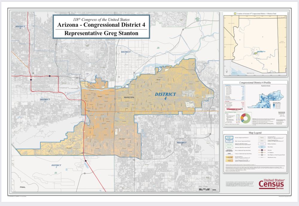 Map of Arizona - Congressional District 4 for the 118th Congress of the United States from https://www2.census.gov/geo/maps/cong_dist/cd118/cd_based/ST04/CD118_AZ04.pdf