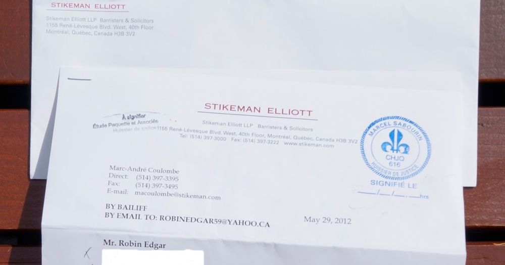 Maitre Marc-André Coulombe Of Stikeman Elliott LLP Barristers & Solicitors Is So Vicious He Hit Me With A Big Fat U*U Flower. . .