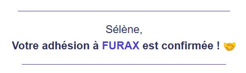 Capture d'écran d'adhésion à FURAX