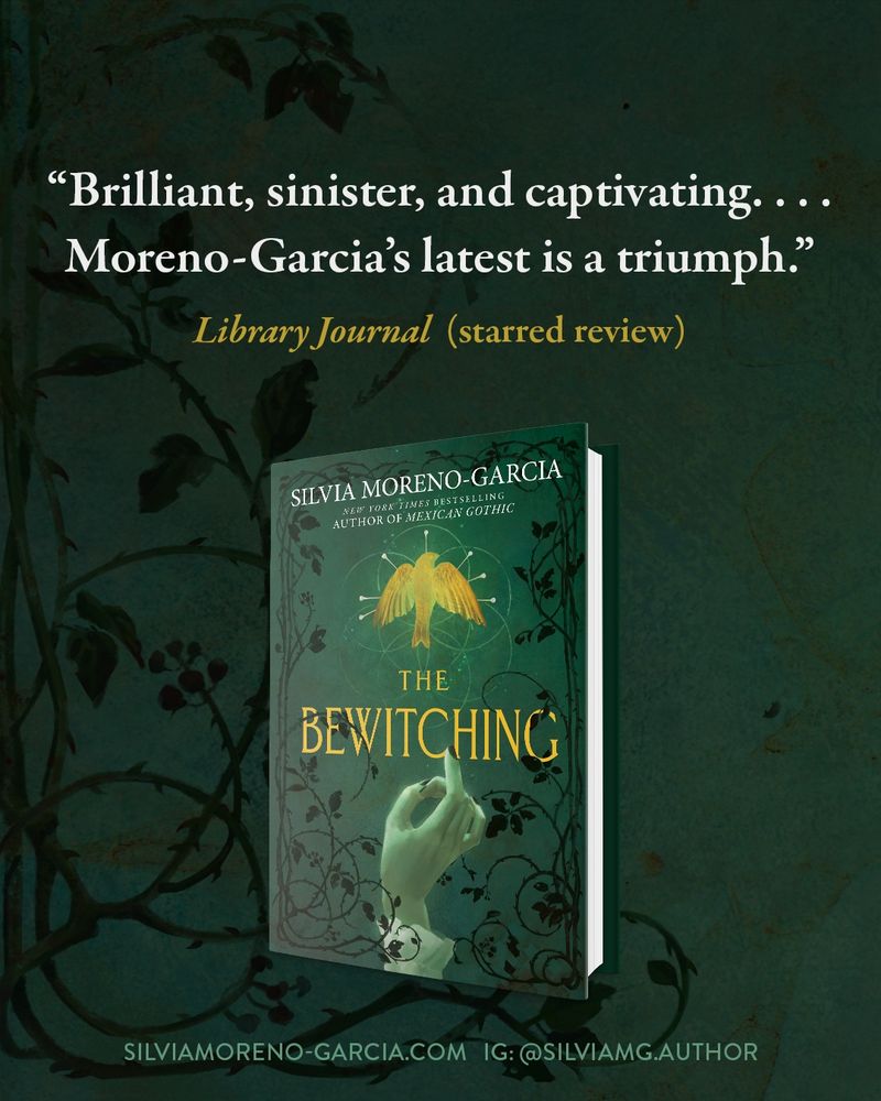 Cover showing a creepy hand and praise from Library Journal