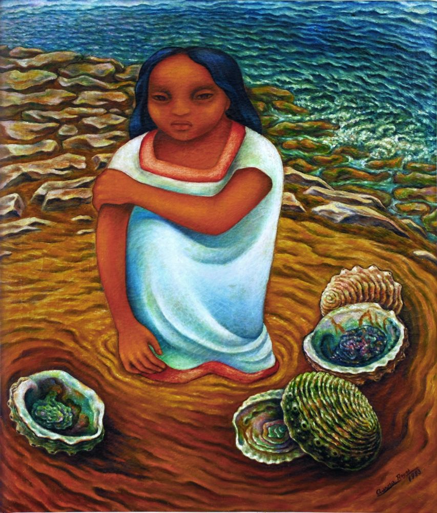 Child by the seashore