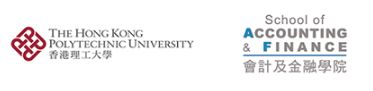 This image shows the logo for The Hong Kong Polytechnic University School of Accounting & Finance.