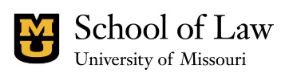 This image shows the logo for the University of Missouri School of Law.