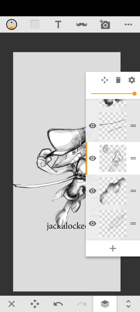 Processo de desenho na app