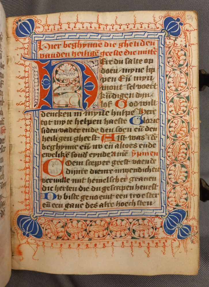 Manuscript UL Utrecht, 17 A 22 (Middle Dutch with eleborate penwork) 