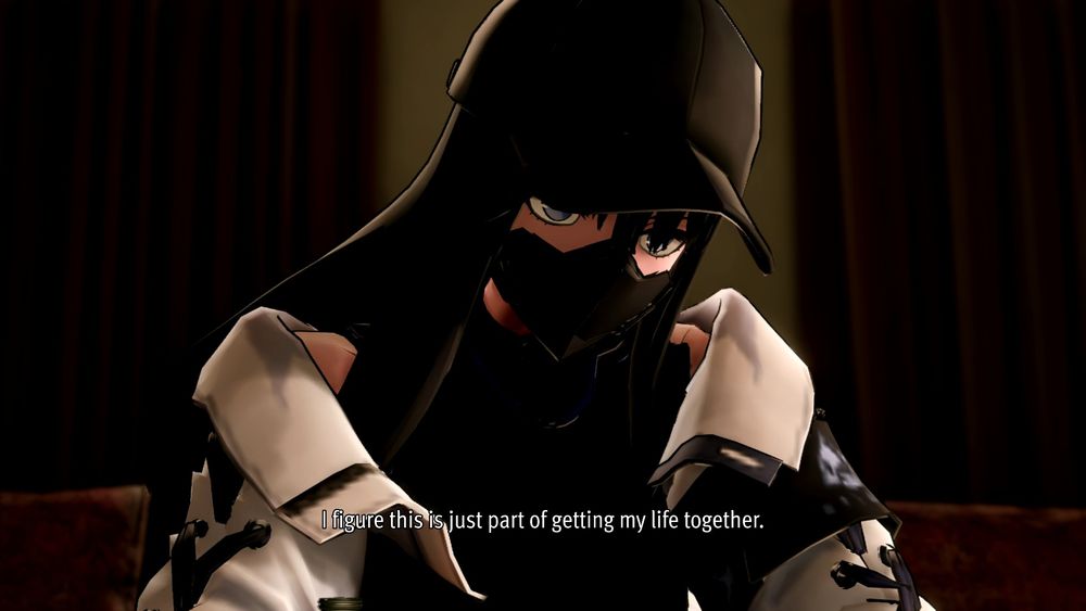 Like a Dragon Infinite Wealth with Blue Archive characters modded over. Saori being modded over Eric Tomizawa, saying "I figure this is just part of getting my life together."