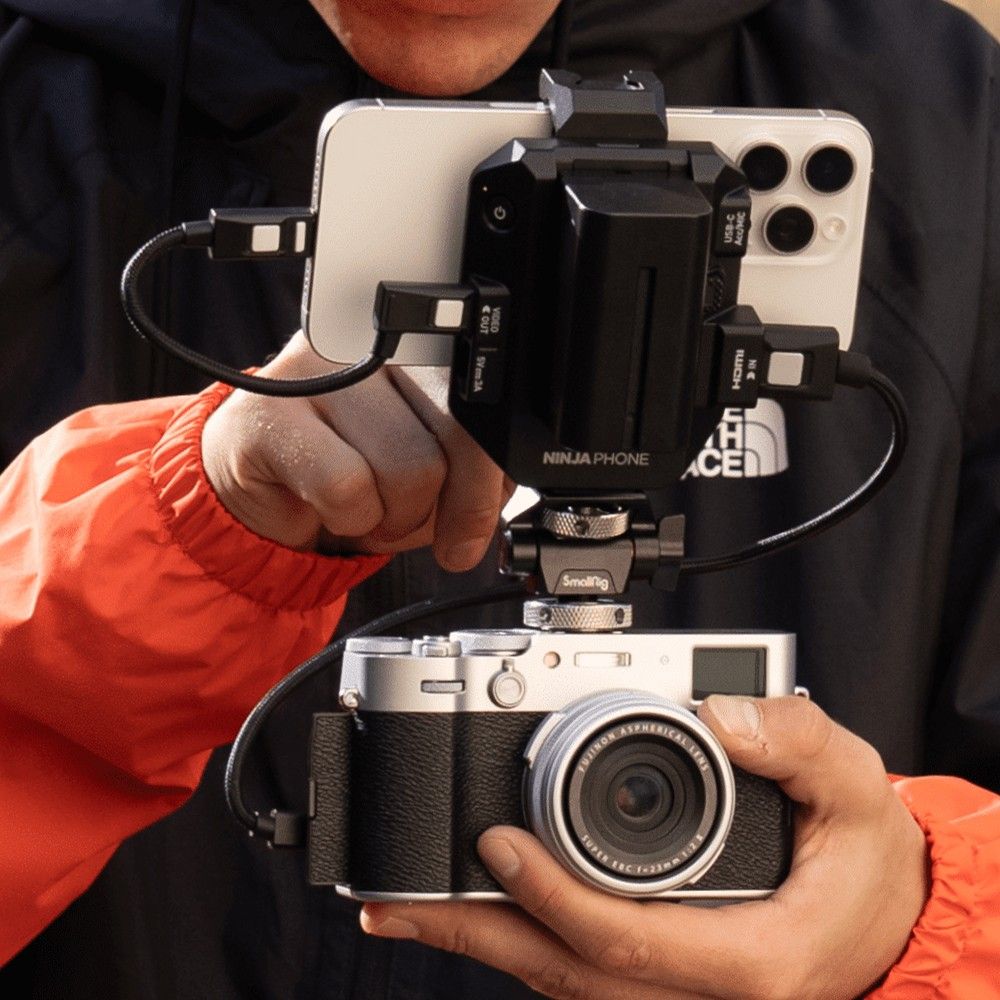 The Atomos Ninja Phone turns your smartphone into a high‑end 10‑bit recorder, monitor and streamer for your professional video camera or other HDMI‑equipped device.