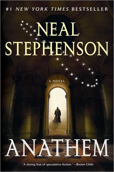 The cover of the novel "Anathem" by Neal Stephenson.