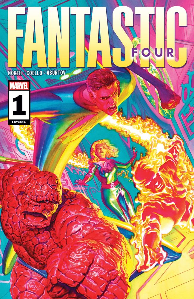 the cover of FF #1 featuring some beautiful art of said Fantastic Four