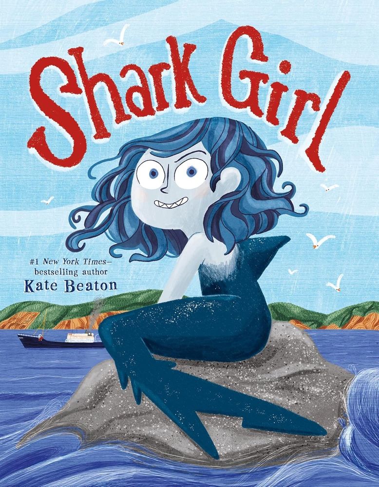 the cover of Shark Girl, featuring a GIRL who is a SHARK