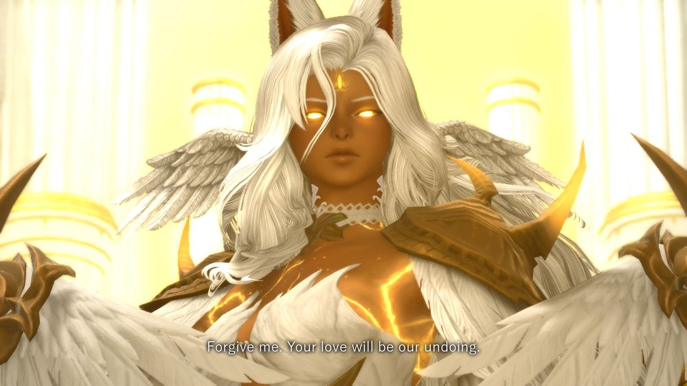 "Forgive me. Your love will be our undoing."