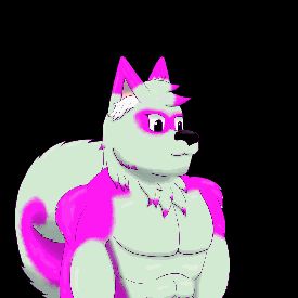 Dog person wagging tail.