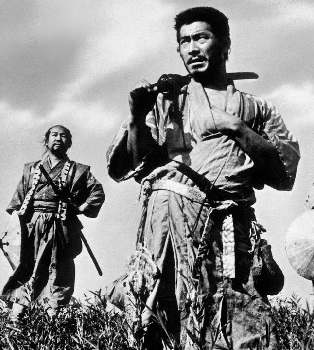 Toshiro Mifune in Seven Samurai.