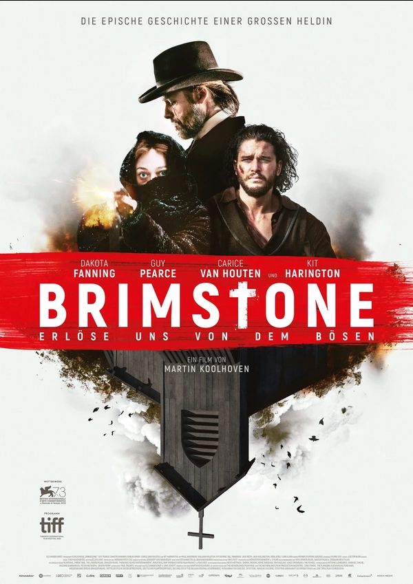 Poster for western Brimstone (2016) also starring Kit Harington.