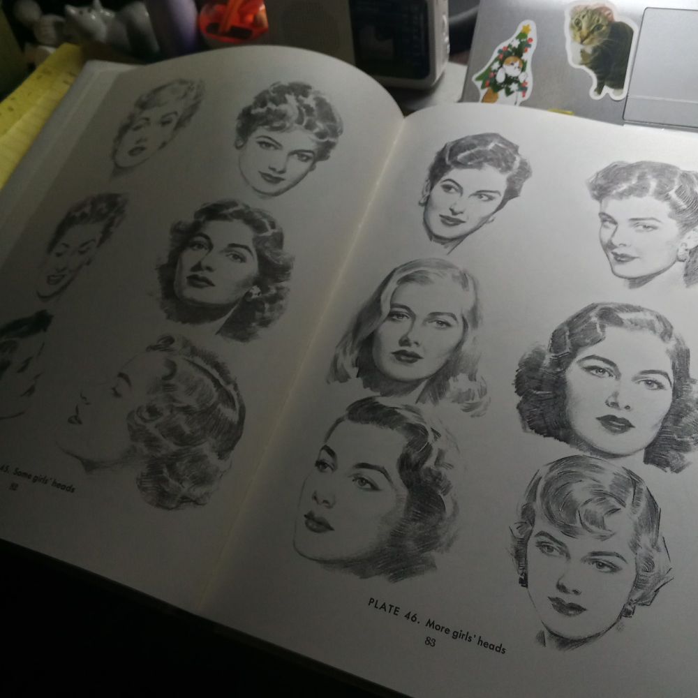 Sketch references of women.