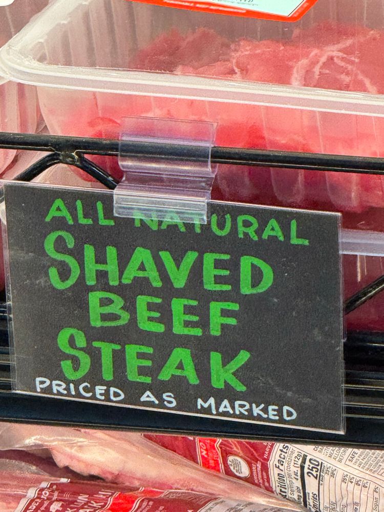 All Natural Shaved Beef Steak at Trader Joe’s 