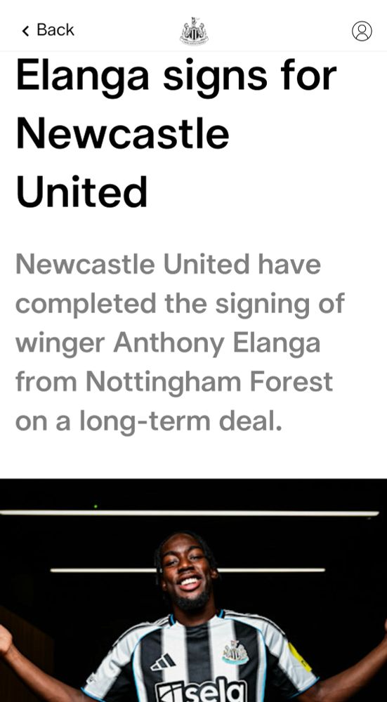 Elanga signs for NUFC - official. 