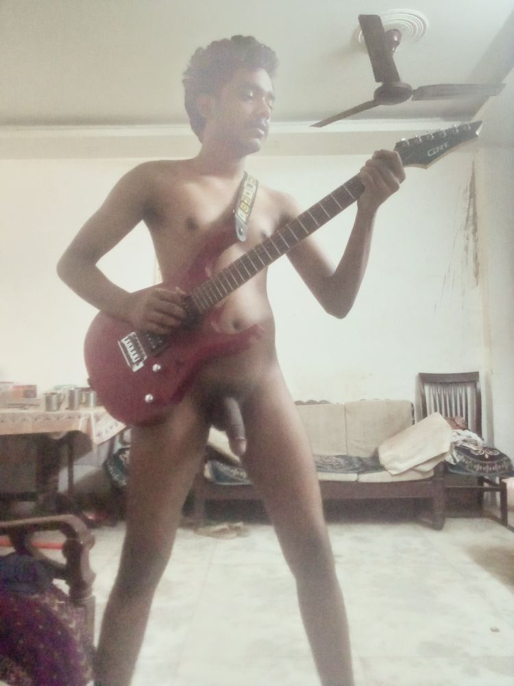 That's me playing guitar naked, I love to rock out with my cock out 

